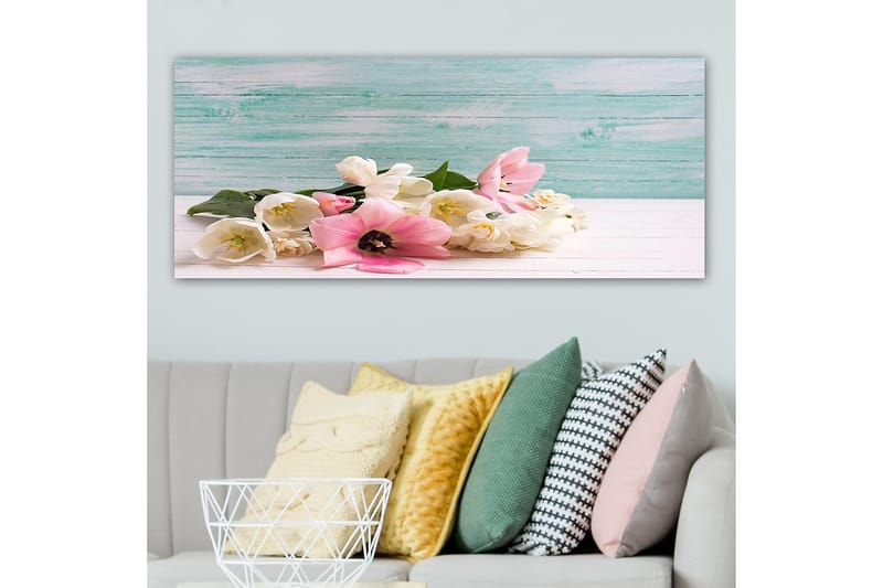 Canvasbilde YTY Floral & Botanical Flerfarget - 120x50 cm - Innredning - Bilder & kunst - Lerretsbilder