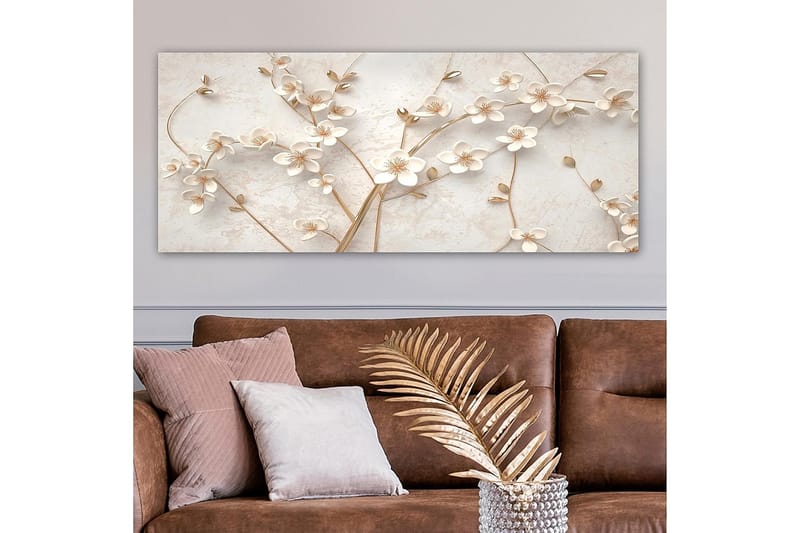 Canvasbilde YTY Floral & Botanical Flerfarget - 120x50 cm - Innredning - Bilder & kunst - Lerretsbilder