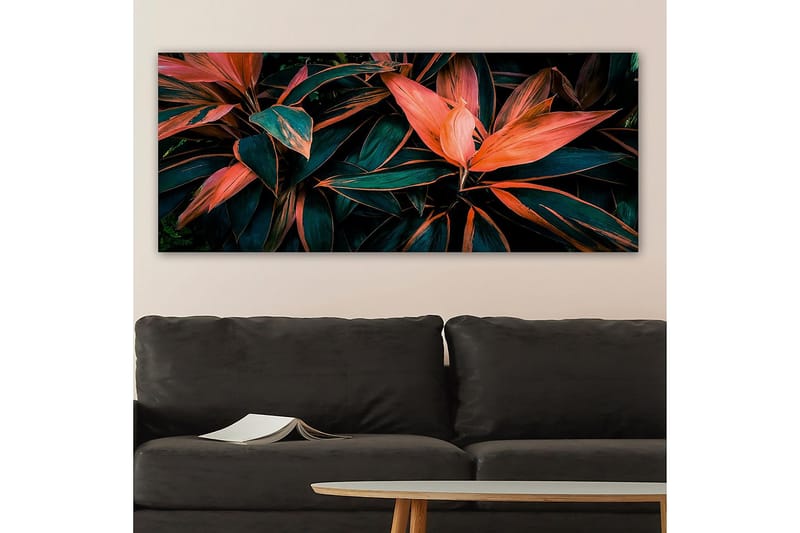 Canvasbilde YTY Floral & Botanical Flerfarget - 120x50 cm - Innredning - Bilder & kunst - Lerretsbilder