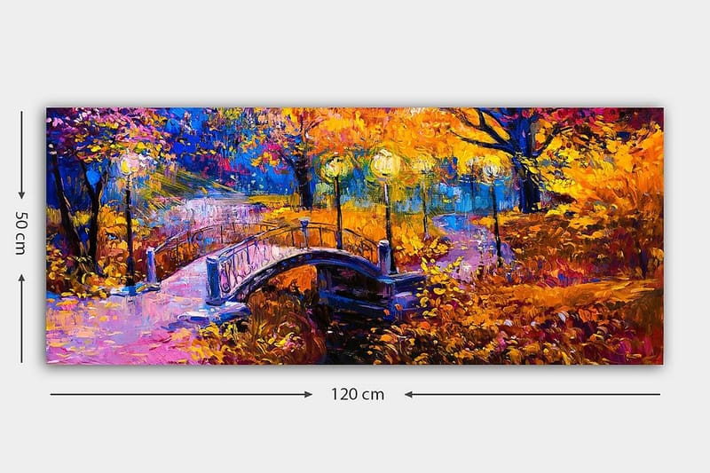 Canvasbilde YTY Landscape & Nature Flerfarget - 120x50 cm - Innredning - Bilder & kunst - Lerretsbilder