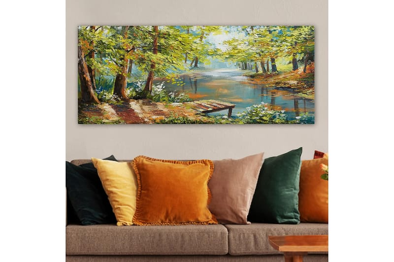 Canvasbilde YTY Landscape & Nature Flerfarget - 120x50 cm - Innredning - Bilder & kunst - Lerretsbilder