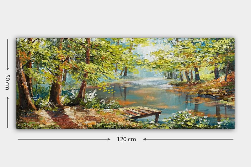 Canvasbilde YTY Landscape & Nature Flerfarget - 120x50 cm - Innredning - Bilder & kunst - Lerretsbilder