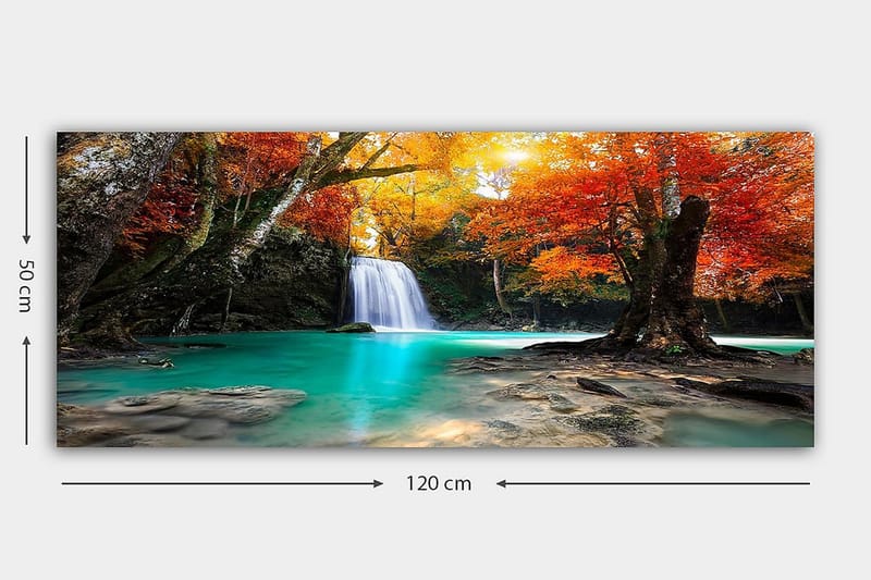 Canvasbilde YTY Landscape & Nature Flerfarget - 120x50 cm - Innredning - Bilder & kunst - Lerretsbilder