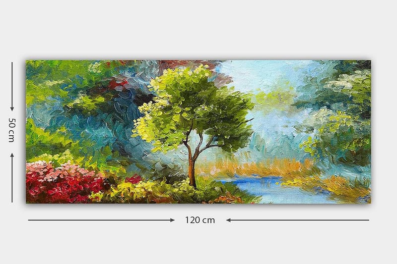 Canvasbilde YTY Landscape & Nature Flerfarget - 120x50 cm - Innredning - Bilder & kunst - Lerretsbilder