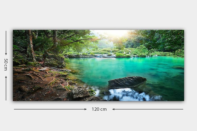 Canvasbilde YTY Landscape & Nature Flerfarget - 120x50 cm - Innredning - Bilder & kunst - Lerretsbilder