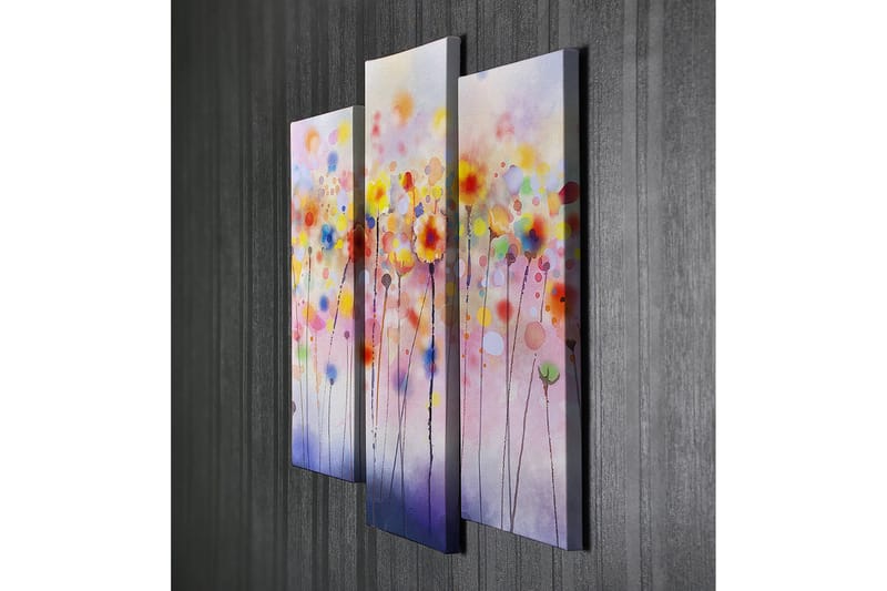 Decorative Canvas Painting (3 Pieces) 45x20 - Innredning - Bilder & kunst - Lerretsbilder