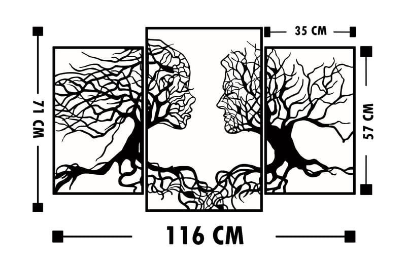 Dekorasjon Veggtekst - Innredning - Bilder & kunst - Lerretsbilder