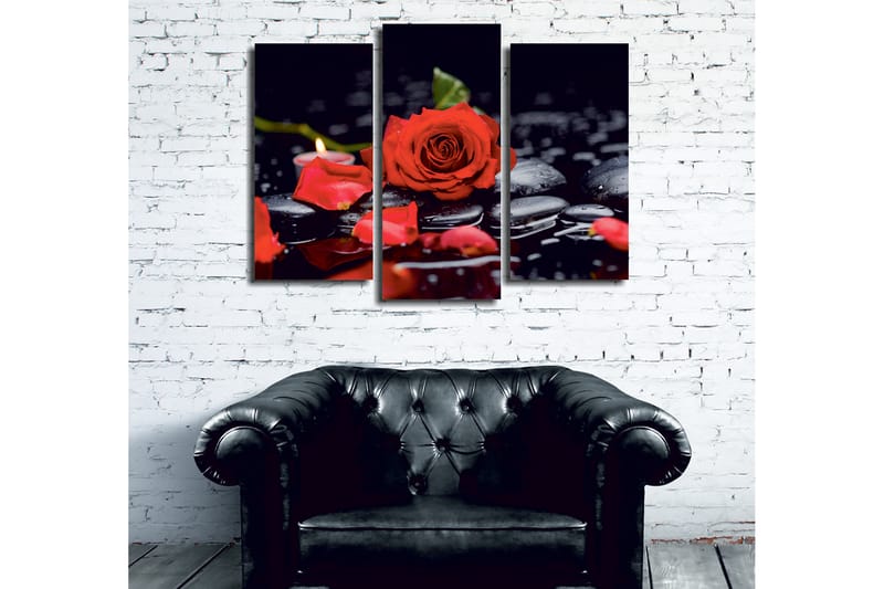 Dekorativ Canvasbilde 3-Deler 45x20 cm - Flerfarget - Innredning - Bilder & kunst - Lerretsbilder