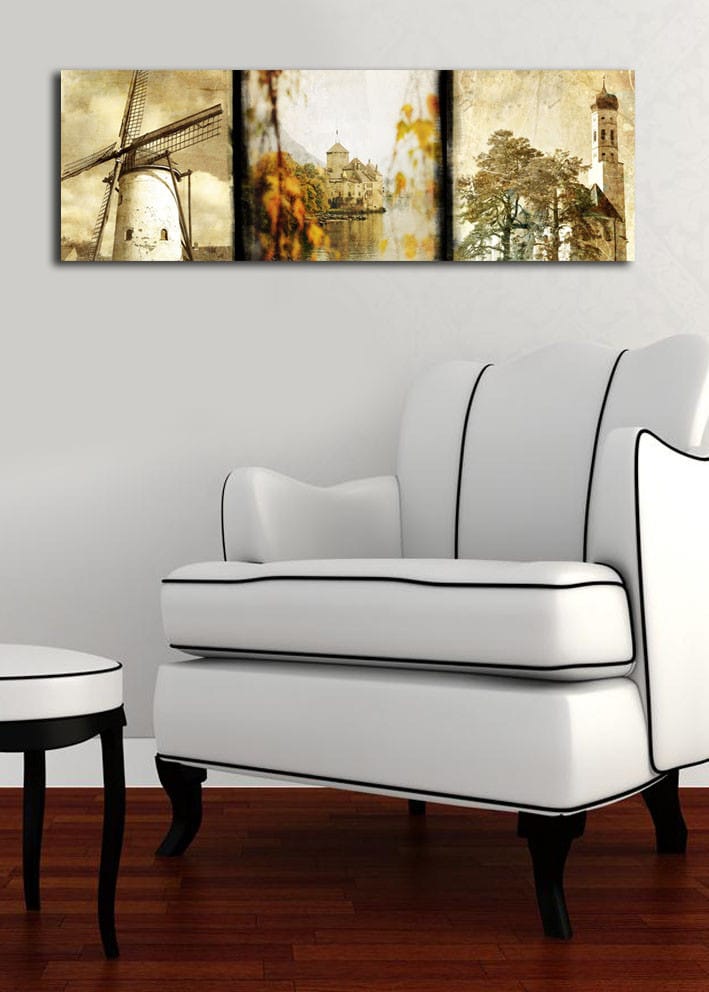 Dekorativ Canvasbilde 30x90 cm - Flerfarget - Innredning - Bilder & kunst - Lerretsbilder