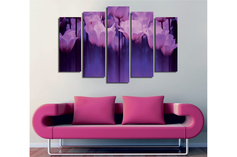 Dekorativ Canvasbilde 5-Deler 70x20 cm - Flerfarget - Innredning - Bilder & kunst - Lerretsbilder