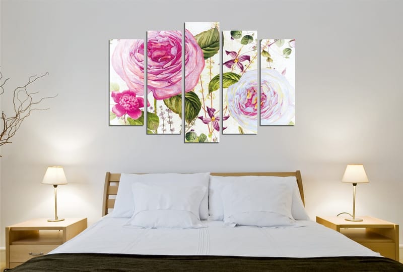 Dekorativ Canvasbilde 5-Deler 70x20 cm - Flerfarget - Innredning - Bilder & kunst - Lerretsbilder