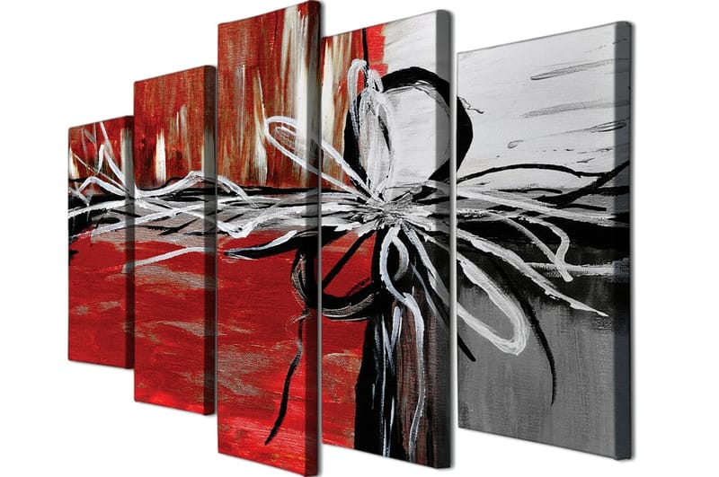 Dekorativ Canvasbilde 5-Deler 70x20 cm - Flerfarget - Innredning - Bilder & kunst - Lerretsbilder