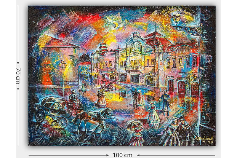 Dekorativ Canvasbilde 70x100 cm - Flerfarget - Innredning - Bilder & kunst - Lerretsbilder