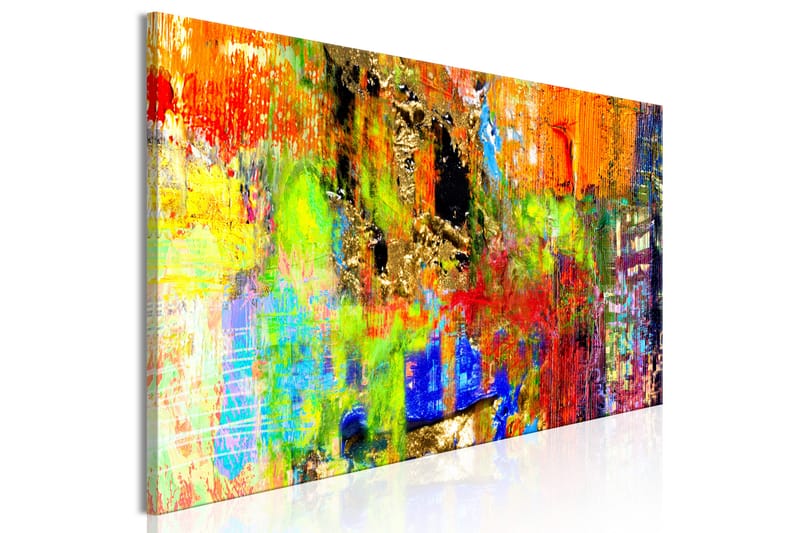 Tavle Colourful Abstraction (1 Part) Narrow 135X45 - Artgeist sp. z o. o. - Innredning - Bilder & kunst - Lerretsbilder