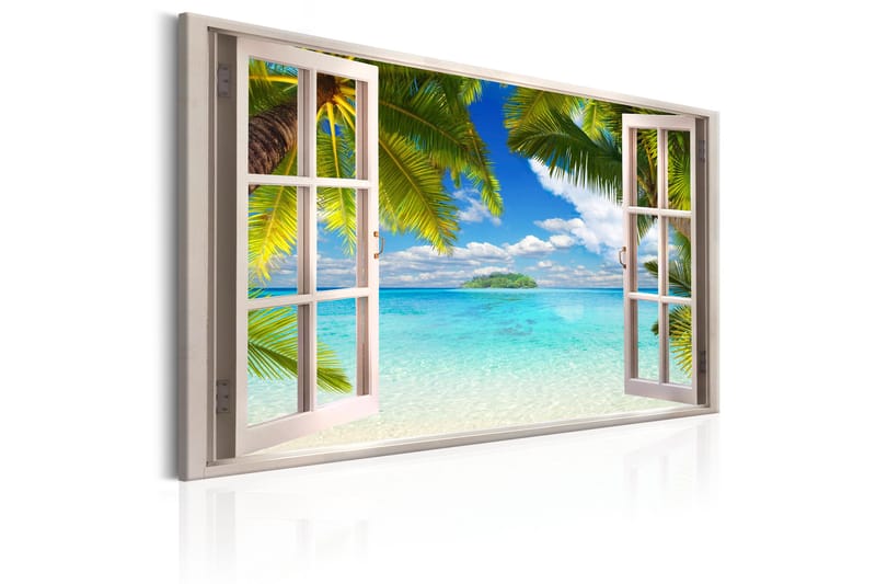 Tavle Window: Sea View 120X80 - Artgeist sp. z o. o. - Innredning - Bilder & kunst - Lerretsbilder