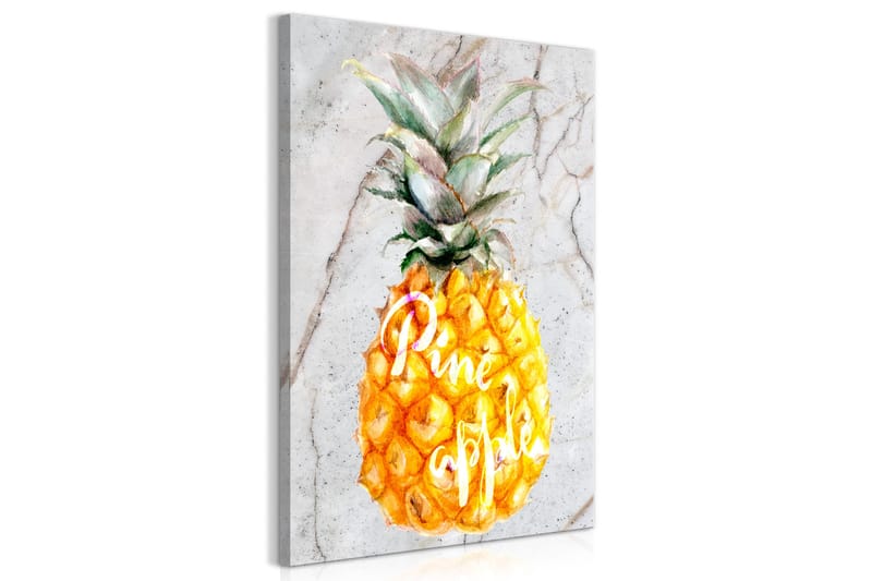 Tavle Pineapple And Marble (1 Part) Vertical 60X90 - Artgeist sp. z o. o. - Innredning - Bilder & kunst - Lerretsbilder