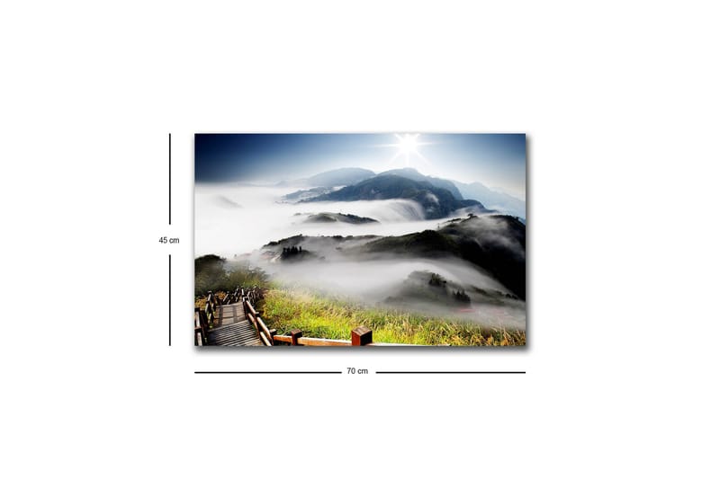 Veggdekorasjon LED-belysning Canvas Bilde - Innredning - Bilder & kunst - Lerretsbilder