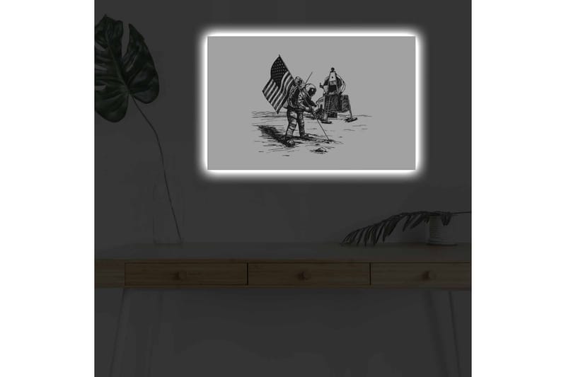 Veggdekorasjon LED-belysning Canvas Bilde - Innredning - Bilder & kunst - Lerretsbilder