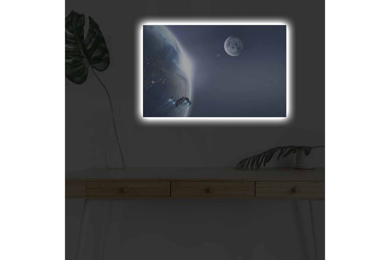 Veggdekorasjon LED-belysning Canvas Bilde - Innredning - Bilder & kunst - Lerretsbilder