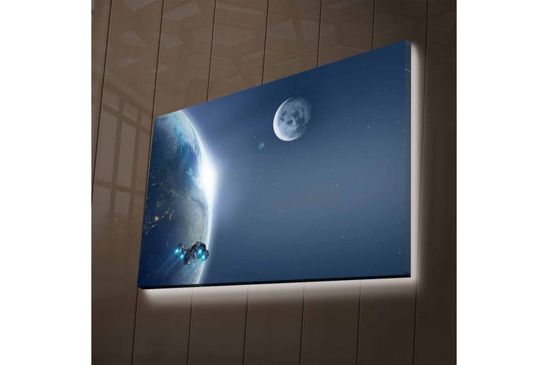 Veggdekorasjon LED-belysning Canvas Bilde - Innredning - Bilder & kunst - Lerretsbilder