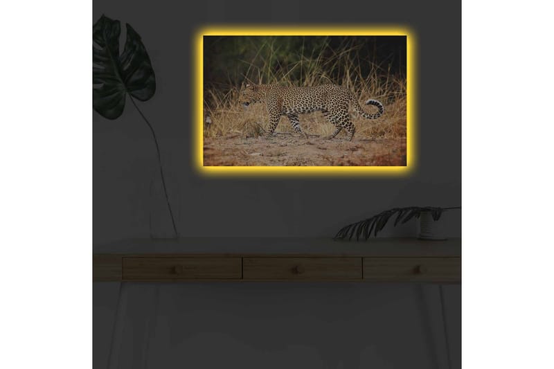 Veggdekorasjon LED-belysning Canvas Bilde - Innredning - Bilder & kunst - Lerretsbilder