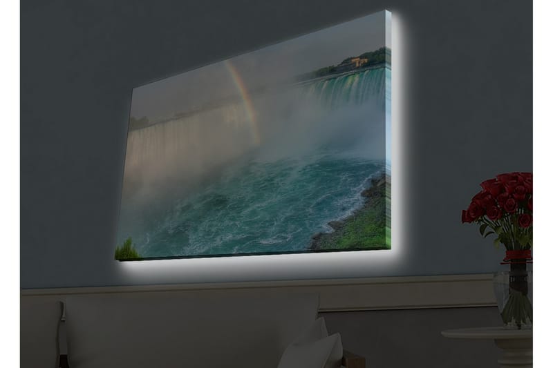 Veggdekorasjon LED-belysning Canvas Bilde - Innredning - Bilder & kunst - Lerretsbilder