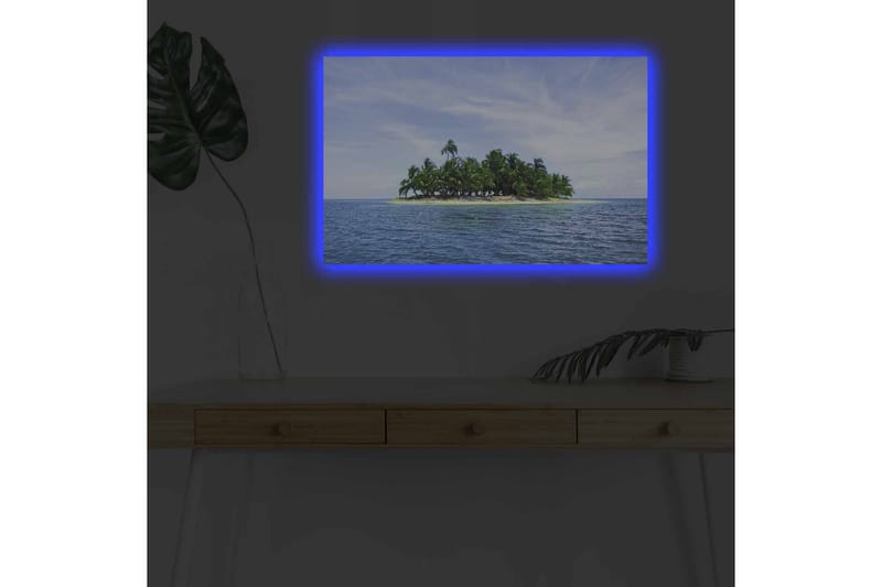 Veggdekorasjon LED-belysning Canvas Bilde - Innredning - Bilder & kunst - Lerretsbilder