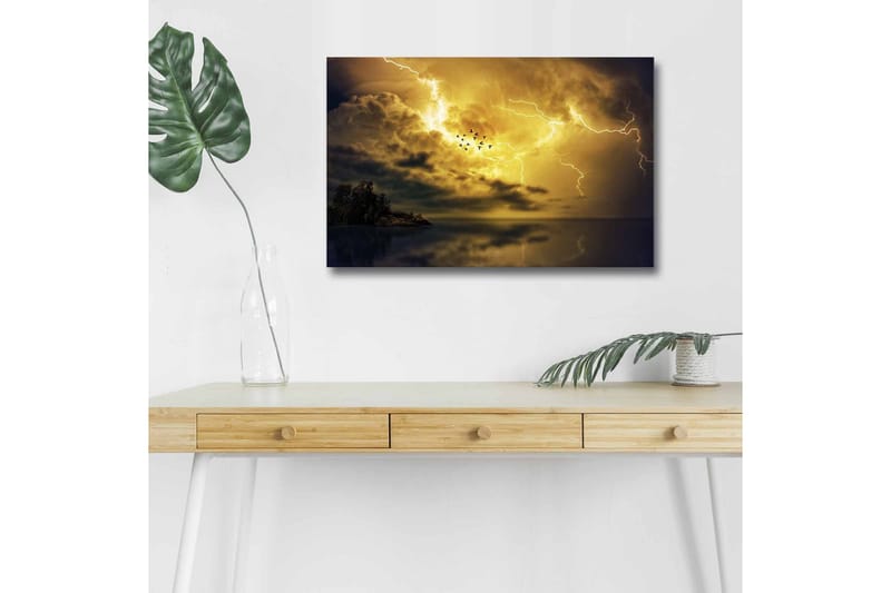 Veggdekorasjon LED-belysning Canvas Bilde - Innredning - Bilder & kunst - Lerretsbilder