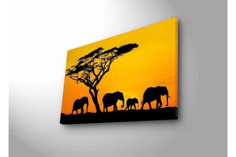 Veggdekorasjon LED-belysning Canvas Bilde - Innredning - Bilder & kunst - Lerretsbilder