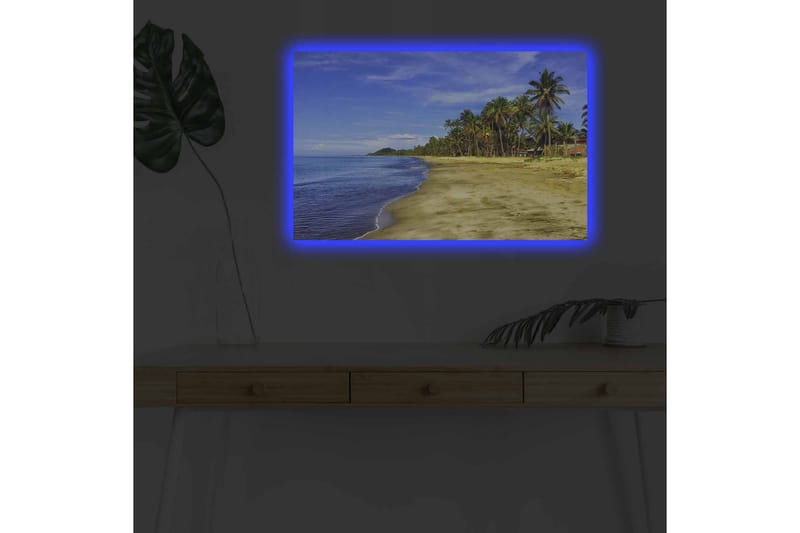 Veggdekorasjon LED-belysning Canvas Bilde - Innredning - Bilder & kunst - Lerretsbilder