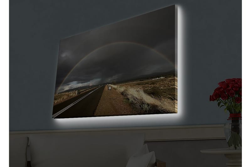 Veggdekorasjon LED-belysning Canvas Bilde - Innredning - Bilder & kunst - Lerretsbilder