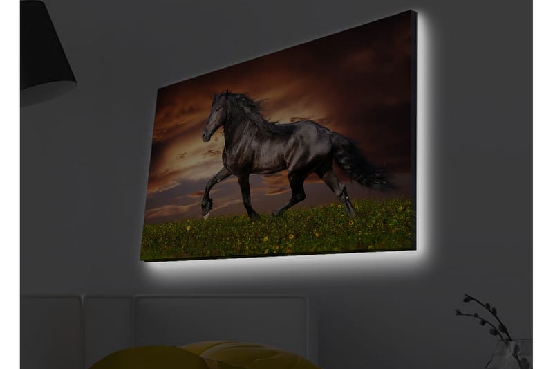 Veggdekorasjon LED-belysning Canvas Bilde - Innredning - Bilder & kunst - Lerretsbilder