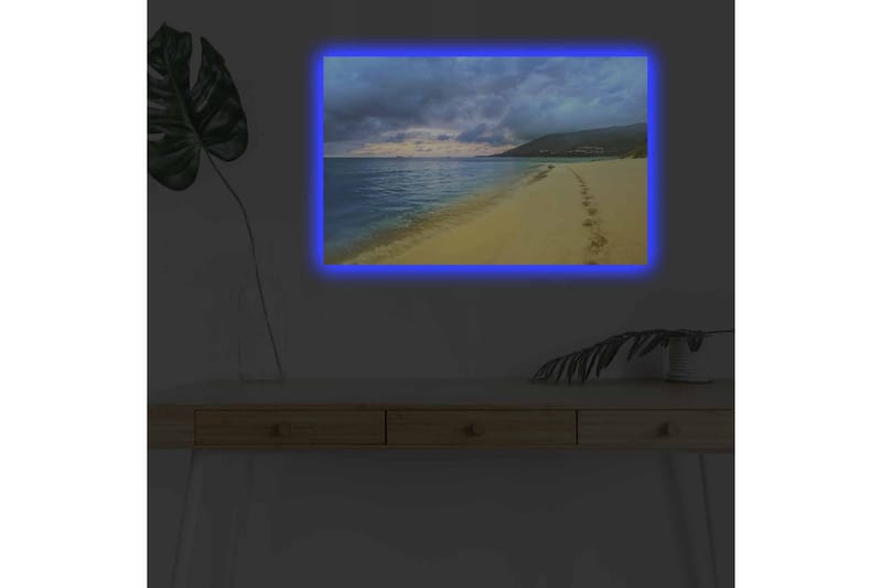 Veggdekorasjon LED-belysning Canvas Bilde - Innredning - Bilder & kunst - Lerretsbilder