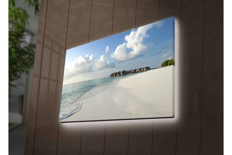 Veggdekorasjon LED-belysning Canvas Bilde - Innredning - Bilder & kunst - Lerretsbilder