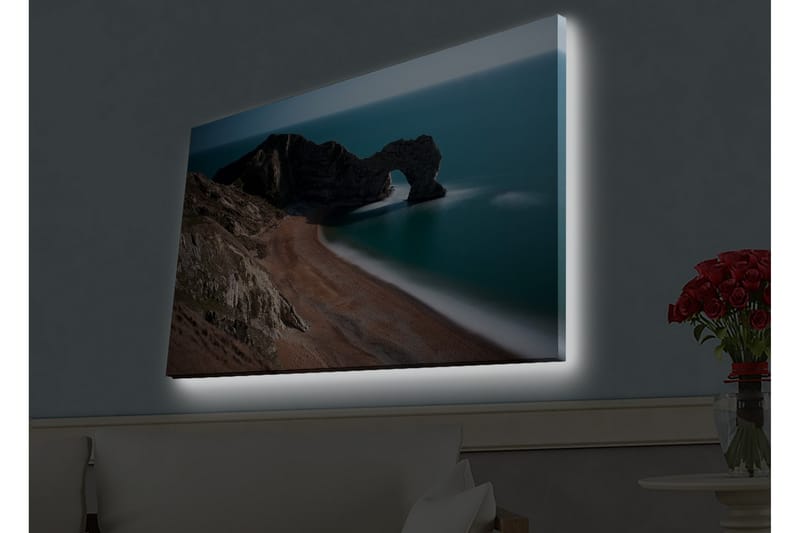 Veggdekorasjon LED-belysning Canvas Bilde - Innredning - Bilder & kunst - Lerretsbilder