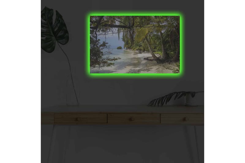 Veggdekorasjon LED-belysning Canvas Bilde - Innredning - Bilder & kunst - Lerretsbilder