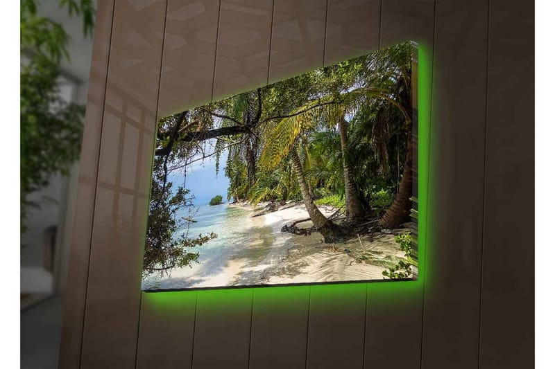 Veggdekorasjon LED-belysning Canvas Bilde - Innredning - Bilder & kunst - Lerretsbilder