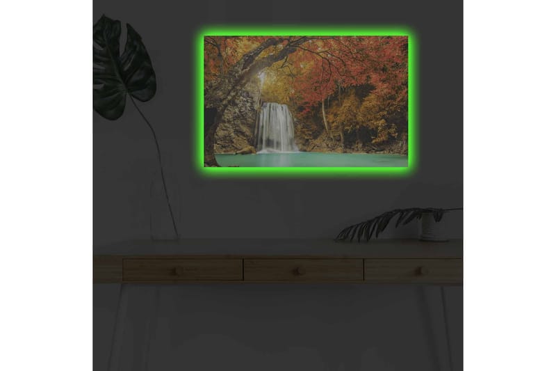 Veggdekorasjon LED-belysning Canvas Bilde - Innredning - Bilder & kunst - Lerretsbilder