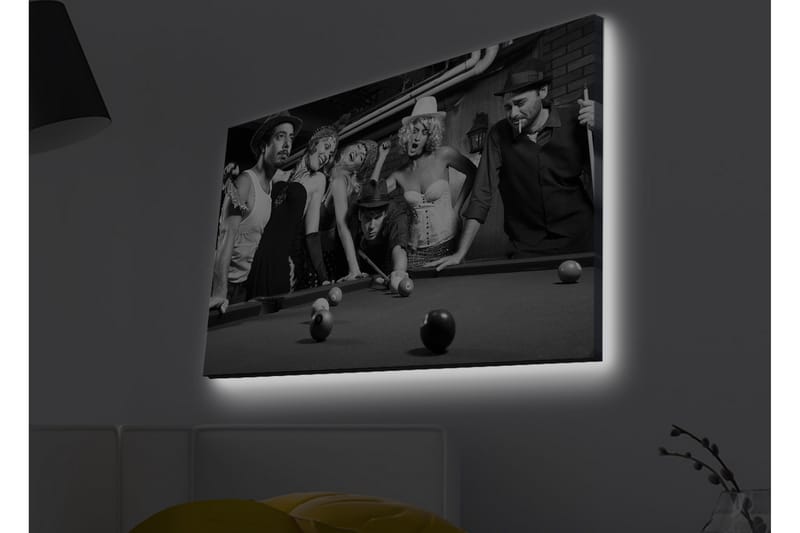 Veggdekorasjon LED-belysning Canvas Bilde - Innredning - Bilder & kunst - Lerretsbilder