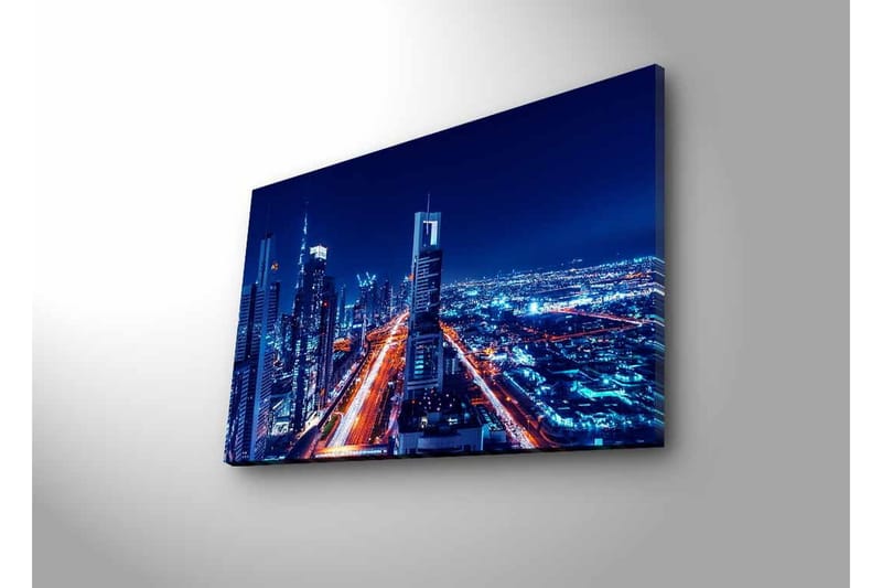 Veggdekorasjon LED-belysning Canvas Bilde - Innredning - Bilder & kunst - Lerretsbilder