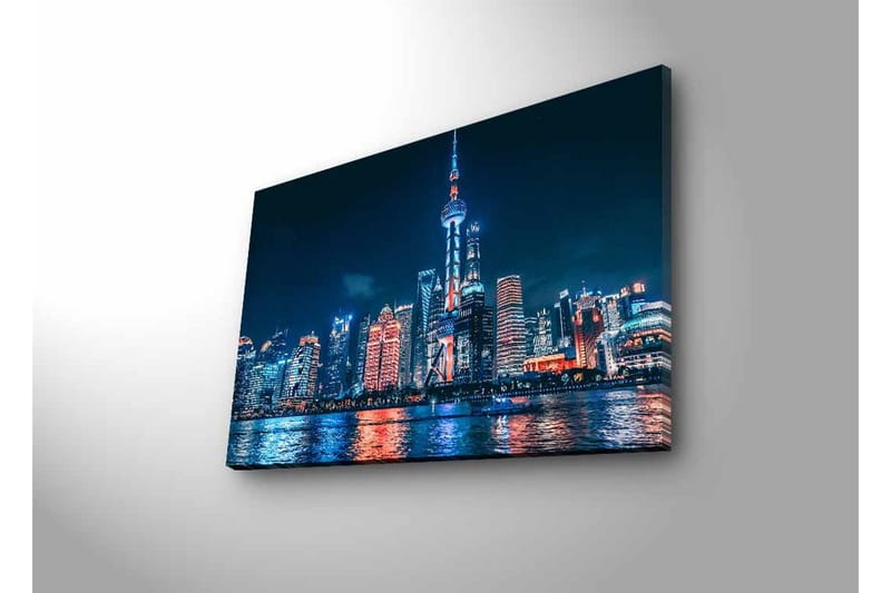 Veggdekorasjon LED-belysning Canvas Bilde - Innredning - Bilder & kunst - Lerretsbilder