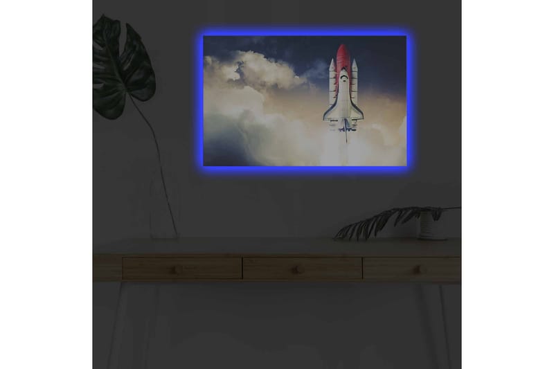 Veggdekorasjon LED-belysning Canvas Bilde - Innredning - Bilder & kunst - Lerretsbilder