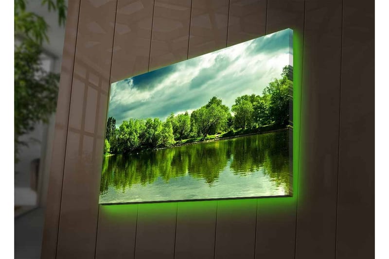 Veggdekorasjon LED-belysning Canvas Bilde - Innredning - Bilder & kunst - Lerretsbilder