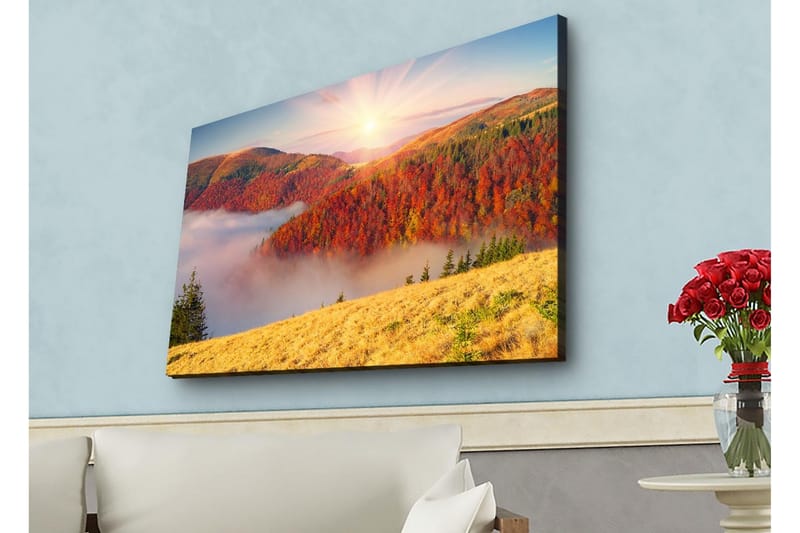 Veggdekorasjon LED-belysning Canvas Bilde - Innredning - Bilder & kunst - Lerretsbilder