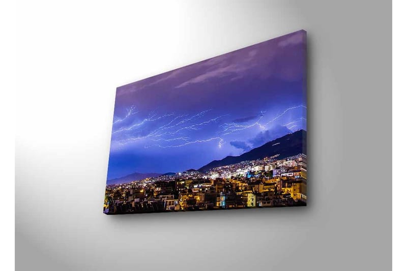 Veggdekorasjon LED-belysning Canvas Bilde - Innredning - Bilder & kunst - Lerretsbilder