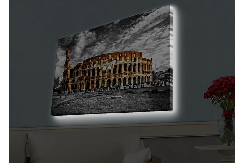 Veggdekorasjon LED-belysning Canvas Bilde - Innredning - Bilder & kunst - Lerretsbilder