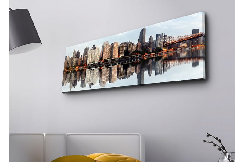 Veggdekorasjon LED-belysning Canvas Bilde - Innredning - Bilder & kunst - Lerretsbilder