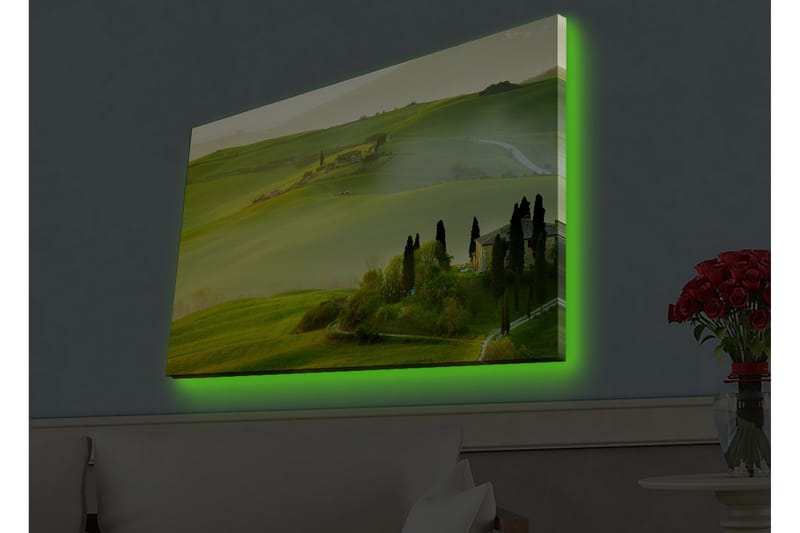 Veggdekorasjon LED-belysning Canvas Bilde - Innredning - Bilder & kunst - Lerretsbilder