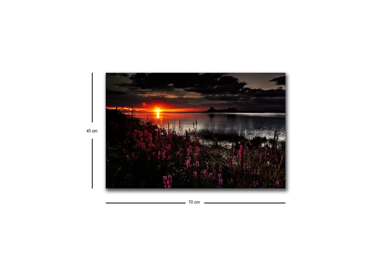 Veggdekorasjon LED-belysning Canvas Bilde - Innredning - Bilder & kunst - Lerretsbilder