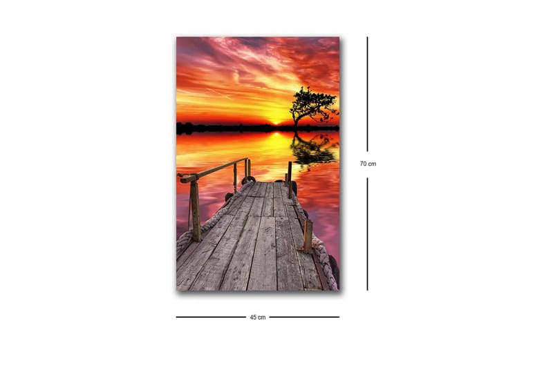 Veggdekorasjon LED-belysning Canvas Bilde - Innredning - Bilder & kunst - Lerretsbilder